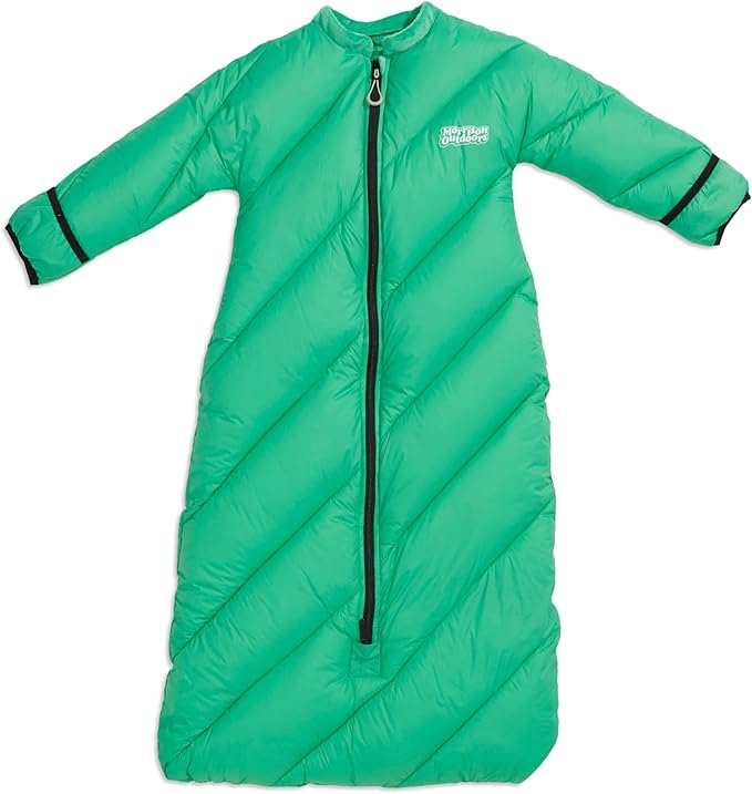 Big Mo 40° Kids Sleeping Bag (Ages 18-36m). The Coziest Funnest Camping Sleeping Bag for Kids with Adjustable Cuffs.
