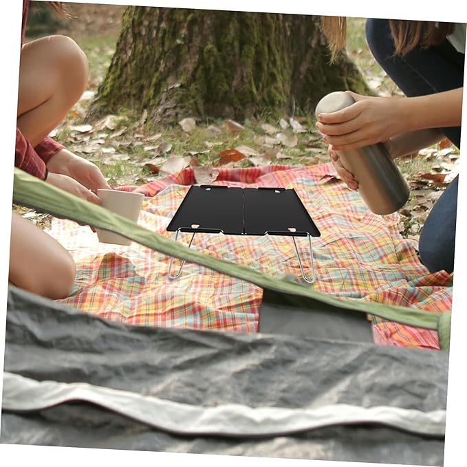 HANABASS Folding Table Outdoor Tea Table Multi-Functional Portable Desk for Camping Picnic Travel