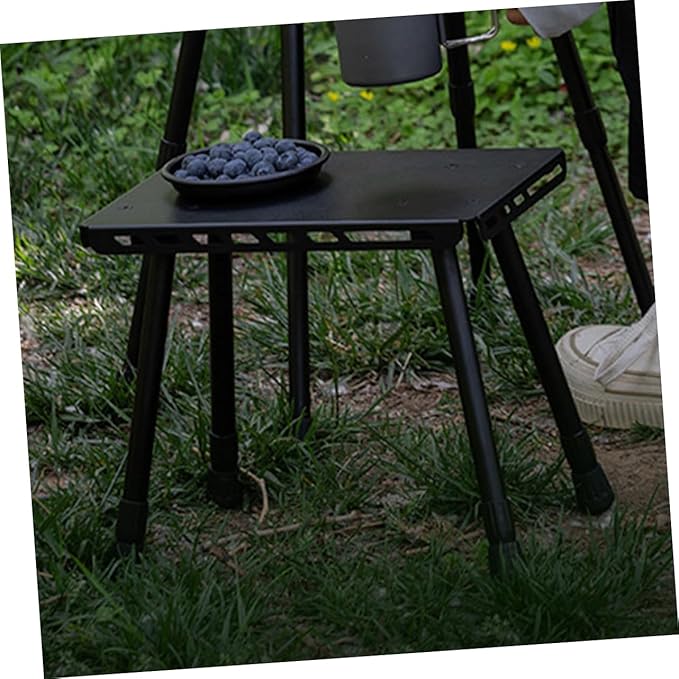 HANABASS Outdoor Portable Folding Camping Table Lightweight Multi-Functional Camp Table for Picnics Bbqs and Camping Trips Sturdy Construction for Small Spaces and Travel