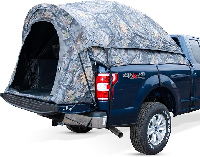 Napier Backroadz Camo Truck Tent | Pickup Truck Bed Camping Tent | Rainfly for Water Protection | Sturdy and Spacious 2-Person Truck Tent | Easy 10-Minute Setup | Camouflage
