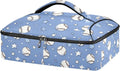 Casserole Carrier Print Baseball PatternInsulated Casserole Carrier for Hot or Cold Food Thermal Lunch Tote for Potluck Parties Picnic Beach Fits 9 x 13 Inches Baking Dish