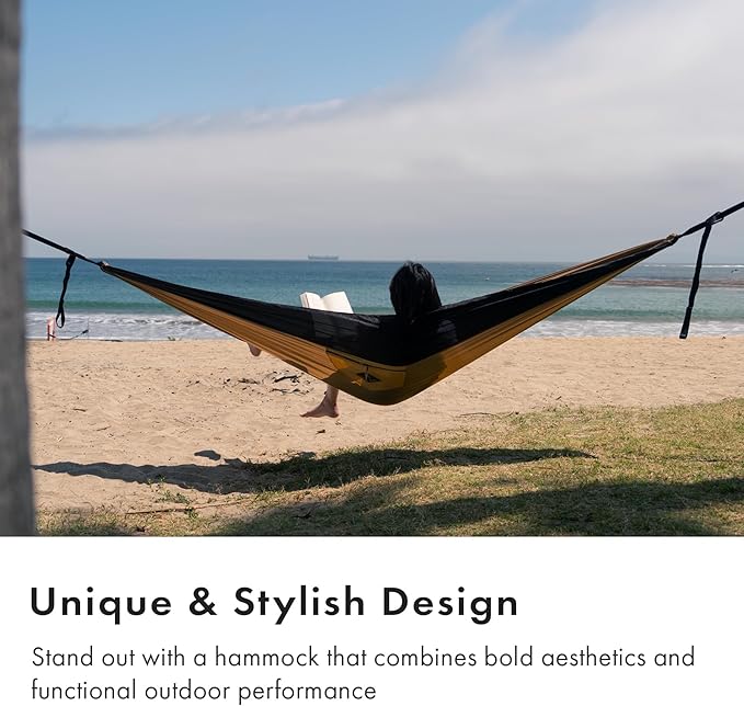Suparpine II Hammock for Camping with Straps Included (Sand Double)