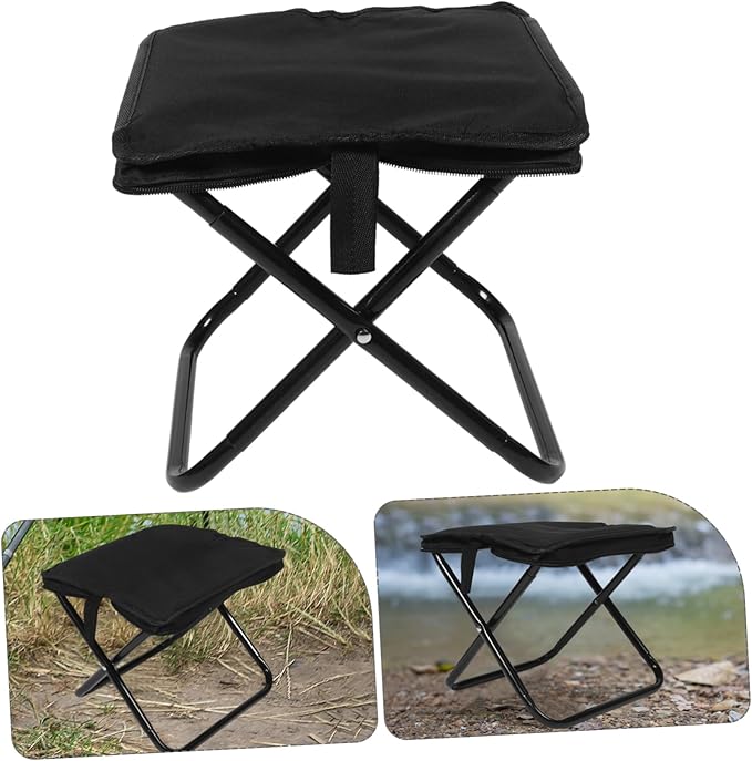 Portable Folding Stool Oxford Material Camping Chair for Outdoor Hiking Fishing Picnic