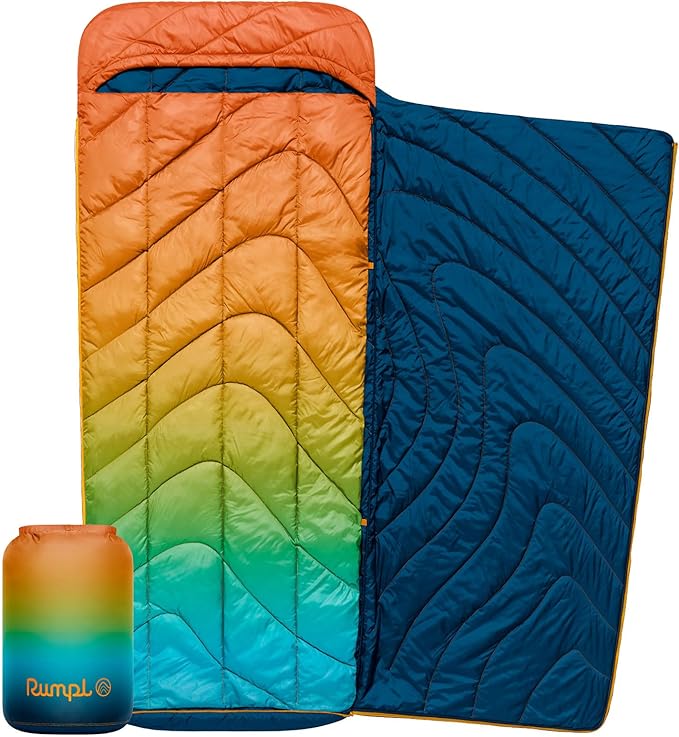 Rumpl Wrap Sack 20-Degree Sleeping Bag for Adaptable 3-Season Comfort
