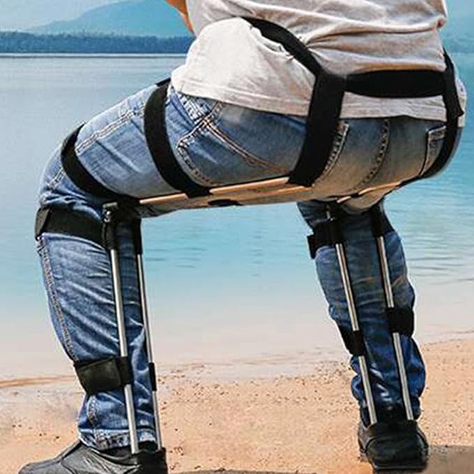 Wearable Chair - Leg Support Portable Adjustable Seat Ergonomic Design with Invisible Lightweight Construction | Fishing Adventures Subway Travel Outdoor Concerts Long Standing