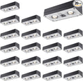 Solar Fence Lights 20 Pack 50 Lumens Outdoor Solar Lights with 12 Modes RGB Color Glow LEDWaterproof Solar Lights for Patio Backyard Deck Fence Railing