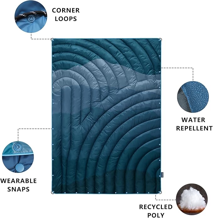 Camping BlanketLightweight Puffy Printed Camping Blanket Packable Outdoor Blanket for CampingTraveling Stadium Hiking Picnics