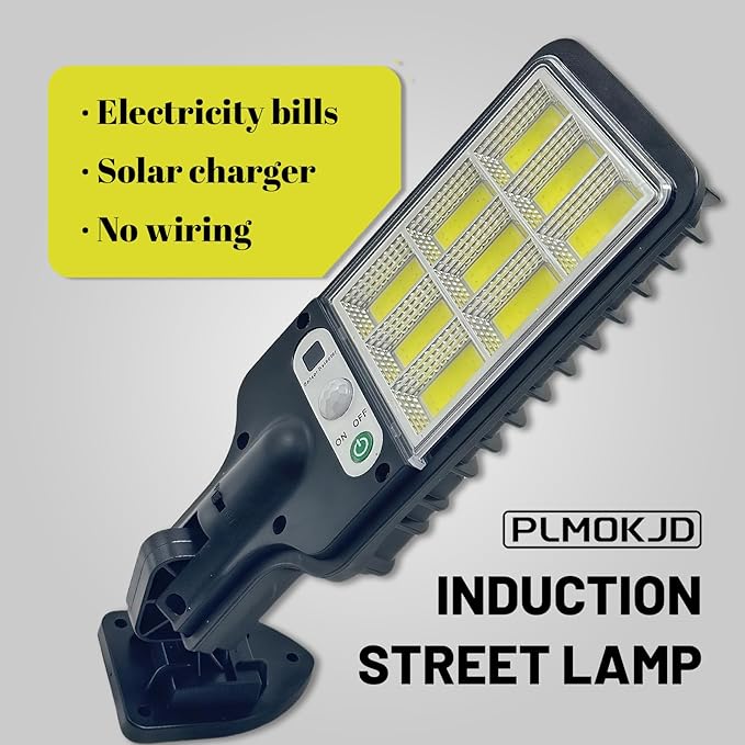 Solar Street Lights Outdoor Solar Lights Outdoor Wide Angle Solar Flood Lights Motion Sensor Dusk to Dawn Remote Control Waterproof IP65 Parking Lot Lights Commercial for Yard(4)