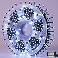 QITONG 500 LED 165ft Christmas White Lights String Lights Outdoor Waterproof with 8 Modes Green Wire Plug in Twinkle Light Indoor