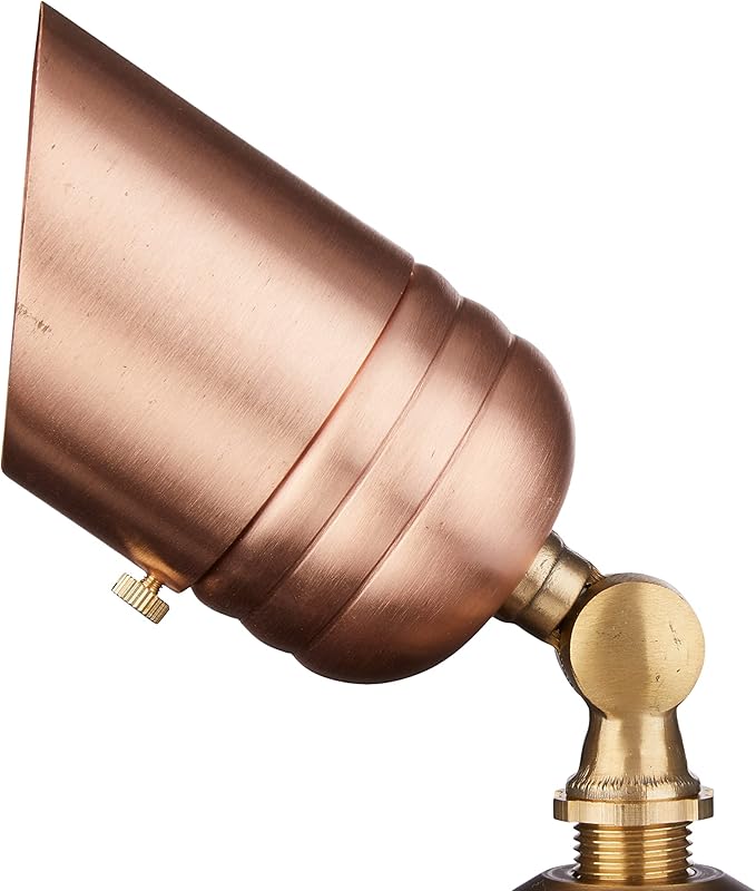 VOLT Fat Boy 12V Solid Copper Outdoor Spotlight for Low Voltage Landscape Lighting of Yard Lawn Garden Patio Trees &amp House