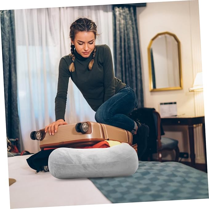 BESPORTBLE 1pcs Comfortable Memory Foam Neck Pillow Portable Sleeping Cushion for Office Travel and Home Supports Head and Neck for Relaxation and Comfort