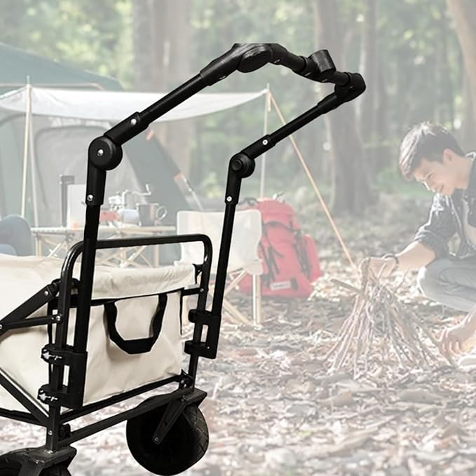 Light Weight Removable Handle Folding Wagons Cart Beach Handle Replacement for Versatile Camping and Carts Portables Detachable