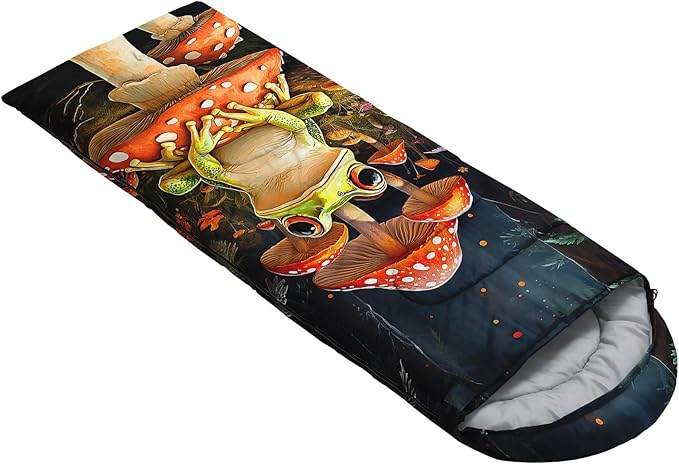 AILONEN Sports Basketball Sleeping Bag for Kids BoysWarm and Cool WeatherLightweightWaterproof Backpacking3D Galaxy Ball Print Sleeping Bag for Camping