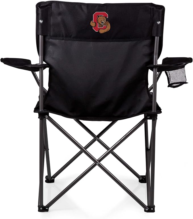 Picnic TIME NCAA PTZ Camp Chair Picnic Chair Beach Chair with Carrying Bag (Black)