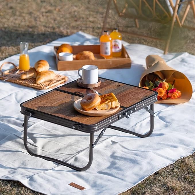Ultralight Foldable Camp Table Portable Aluminum BBQ Desk for Outdoor Camping Hiking Travel Picnic