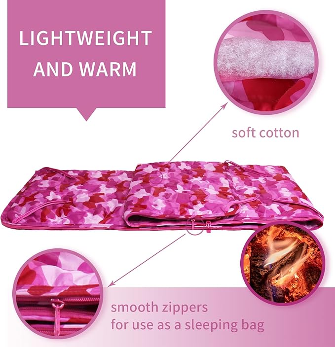 GRVCN Military Blanket - Camping Sleeping Bag with Zipper Poncho Liner Thermal Insulated Blanket Lightweight Portable Outdoor Hiking Survival Compression Carry Bag