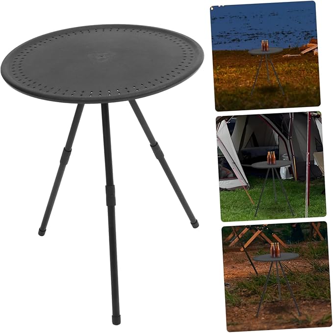 Portable Folding Round Table Compact Lightweight for Camping Picnics and Outdoor Use Weather-Resistant Small Round Table for Easy Storage and Transport