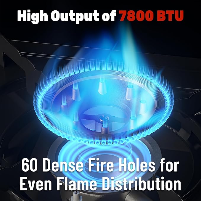7800 BTU Dual Fuel Camp Stove Butane or Propane Portable Stove for Camping Lightweight Portable Camping Stove Propane Adapter Hose and Carrying Case Included