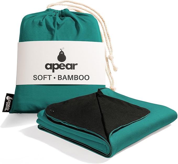 16-in-1 Compact Travel Blanket with Bag – Reversible Ultra Soft Bamboo Airplane Blanket with Hidden Pocket – Packable for Flights &amp Travel Essentials (Semi-Weighted Double Layer)