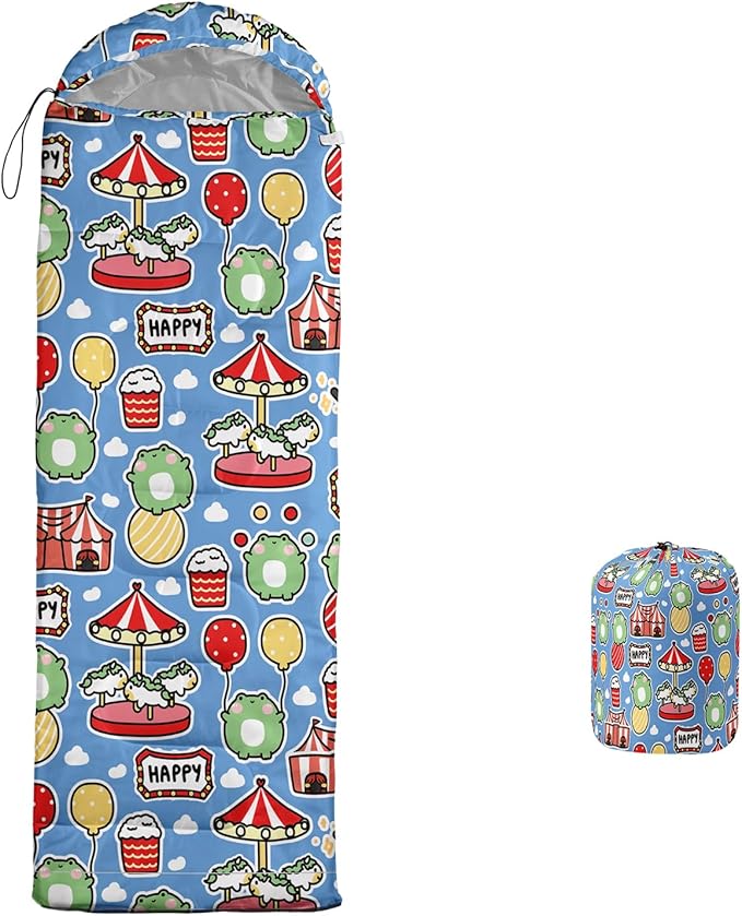 Print sleeping bagsleeping bagsOutdoor Camping Sleeping BagSuitable For Children Boys And Girls PortableWaterproofCompact And LightweightGreat For Outdoor CampingBackpacking And Hiking