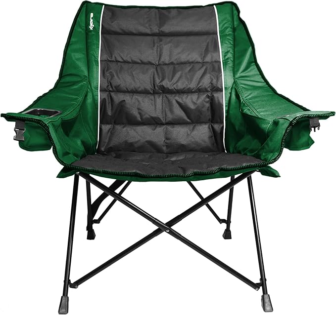 Kijaro Quilted Club Chair - Jasper Green