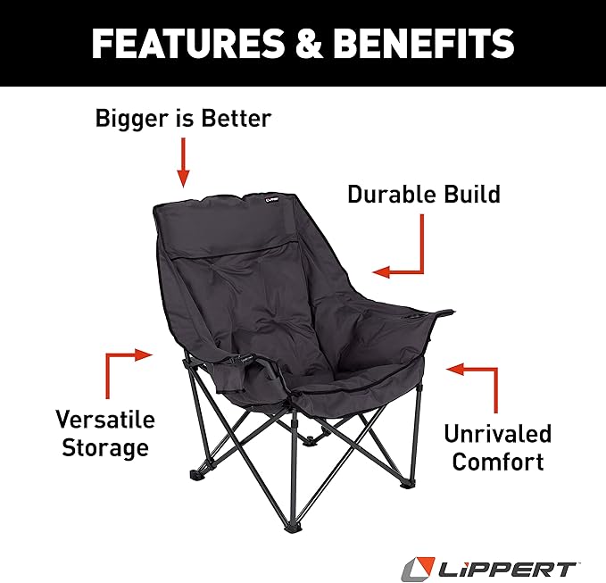 Big Bear Padded Camping Chair with Carry Bag
