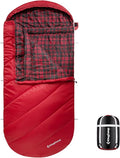 KingCamp Sleeping Bag for Adults Cold Weather &amp Warm Extra Wide Big &amp Tall XL Portable Waterproof Flannel Sleeping Bags Essentials Gear Accessories for Camping Backpacking Hiking Indoor &amp