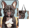 Zipper French Bulldog Dog Cute Style Picnic Mat Suitable for Travel Camping Park Or Home Use