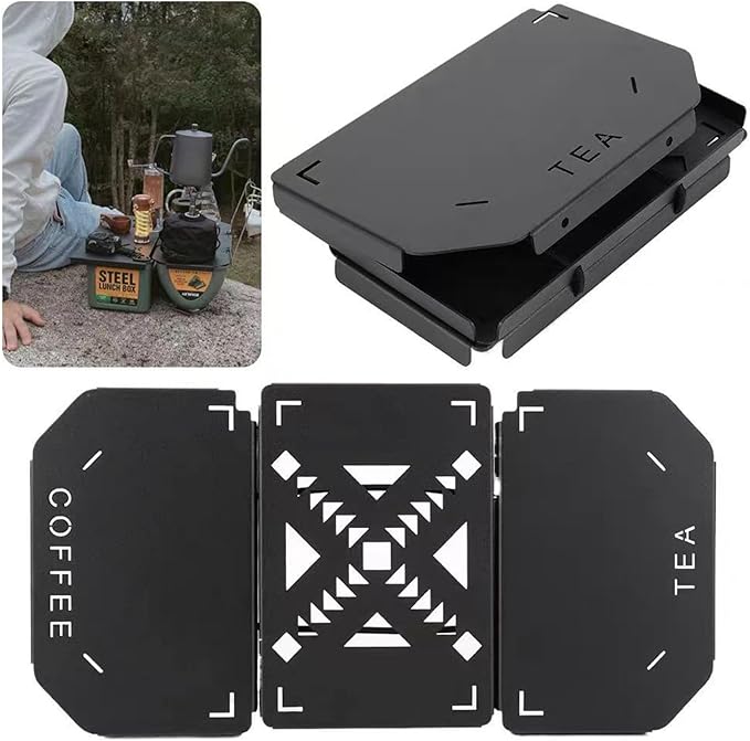 Waterproofed Camping Table Space Saving Folding Tabletop Stable Tabletop Portables Camping Accessory Heavy Type Aluminum Alloys Camping Table