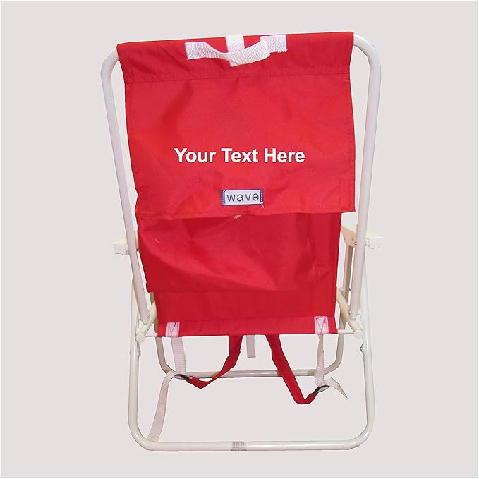 Personalized Imprinted Basic Backpack Chair by Rio - Red
