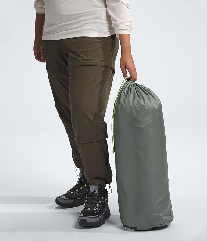 THE NORTH FACE Sequoia 4 Tent - Four-Person Waterproof Camping Tent Spacious &amp Easy to Set Up 2 Zipper Doors Agave Green/Granny Smith One Size