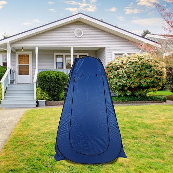 Alomejor Portable Camping Tent with 2 Window Shower Changing Room Dressing Tent for Outdoor Activities