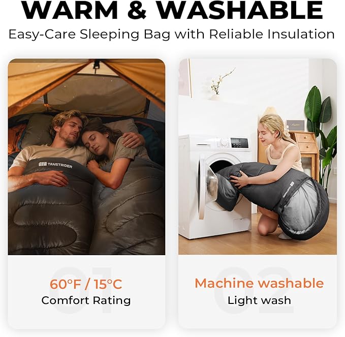 Sleeping Bags for Adults Warm WeatherBackpacking Compact Lightweight Camping Sleeping Bag with Compression Sack for KidsCamping Essentials Gear for HikingTravelClimbOutdoor Indoor