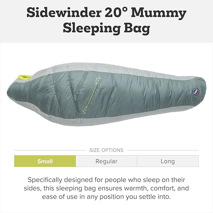 Big Agnes Womens Sidewinder SL 650 DownTek Sleeping Bag