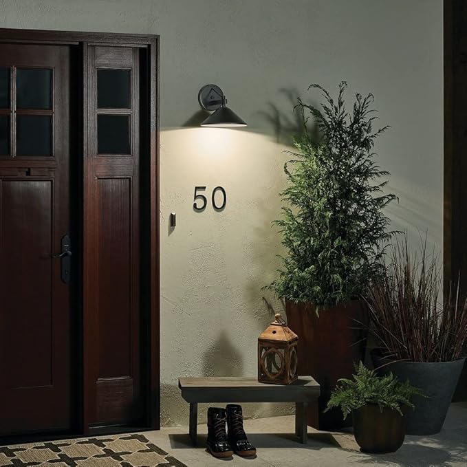 Kichler Ripley 7.5 1 Light Outdoor Wall Light in Olde Bronze®