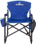 SUNNYFEEL Small Camping Chair Portable Folding Aluminum Directors Chairs Lightweigh with Cup Hold Pocket for BeachTripPicnicOutdoor Sports Events Foldable Camp Lawn Chair with Backpack Straps
