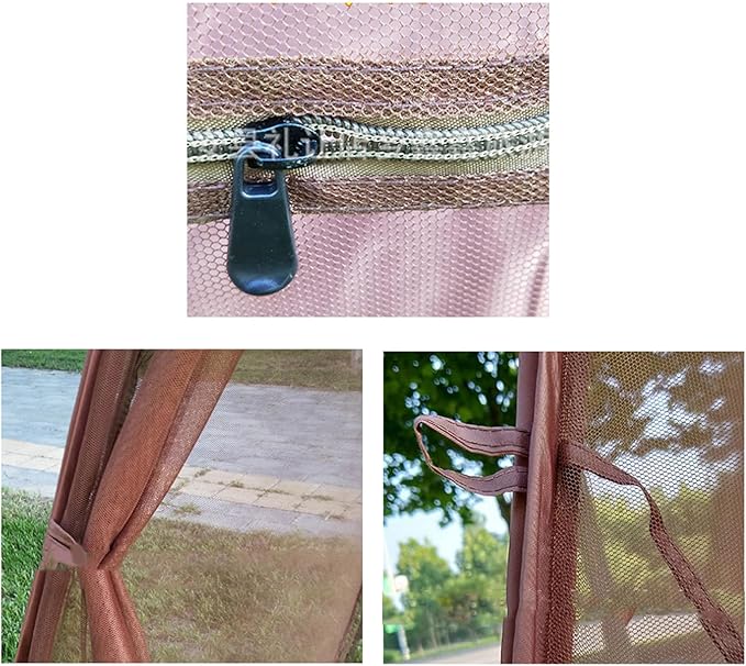 Tents for Camping Quick Open Steel Wire Meshes Tent Portable Folding Tent Single Person Outdoor Camping Meditations Tents