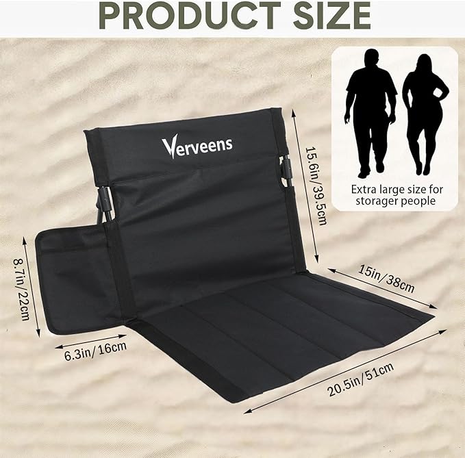 Extra Large Foldable Camping Chair with Cup HolderUltra-Light Portable Beach Chair with Carry Bag for Sunbathing Swimming Poolside Picnic Lawn Road Hiking Trips (Black)