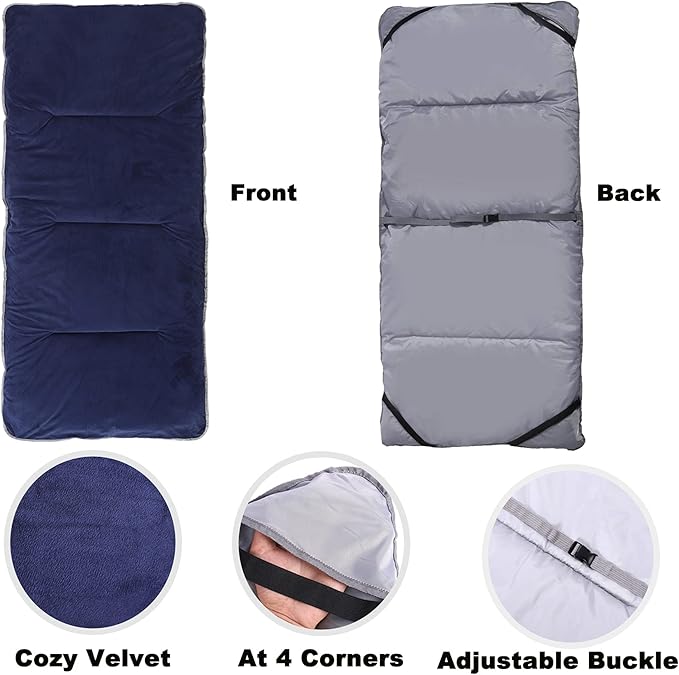 Gehannah Thick Camping Sleeping Pad Soft Comfortable Microfiber Camping Cot Pads for Adults Lightweight Foldable Sleeping mats for Traveling Hiking Backpacking Traveling