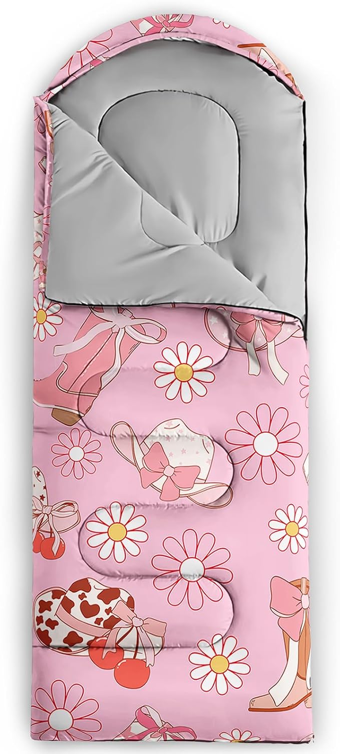 QOOMO Camping Sleeping Bags3 Season Warm &amp Cool WeatherLightweightWaterproof Sleeping Bags for Adults &amp Kids Travelingand Outdoors