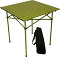 TA2727G Tall Aluminum Portable Table with Carrying Bag Green