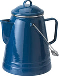 GSI Outdoors 15166 Pioneer Enamel Camping Coffee Pot - 36 Cups Blue