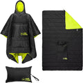 Tough Outdoors 5 in 1 Camping Poncho - Packable Blanket - Wearable Sleeping Bag Adult - Sleeping Bag Poncho - Waterproof