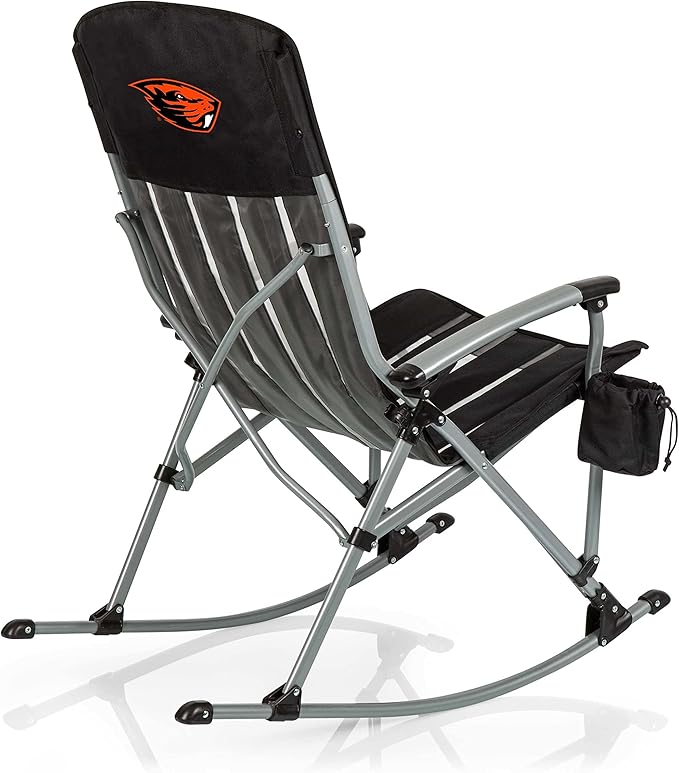Picnic TIME NCAA Unisex-Adult NCAA Outdoor Rocking Camp Chair XL Heavy Duty Camping Chair for Adults