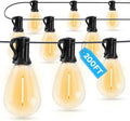 LED Outdoor String Lights 200FT Waterproof Patio Lights with 62 Shatterproof S11 Plastic Bulbs 2700K Warm White Edison Hanging Lights for Backyard Garden Porch Bistro