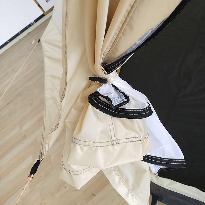 Outsunny 10-Person Yurt Tent Glamping Bell Tent with Spacious Interior Breathable Waterproof Design for Family Outdoor Camping 16' x 16' x 10'