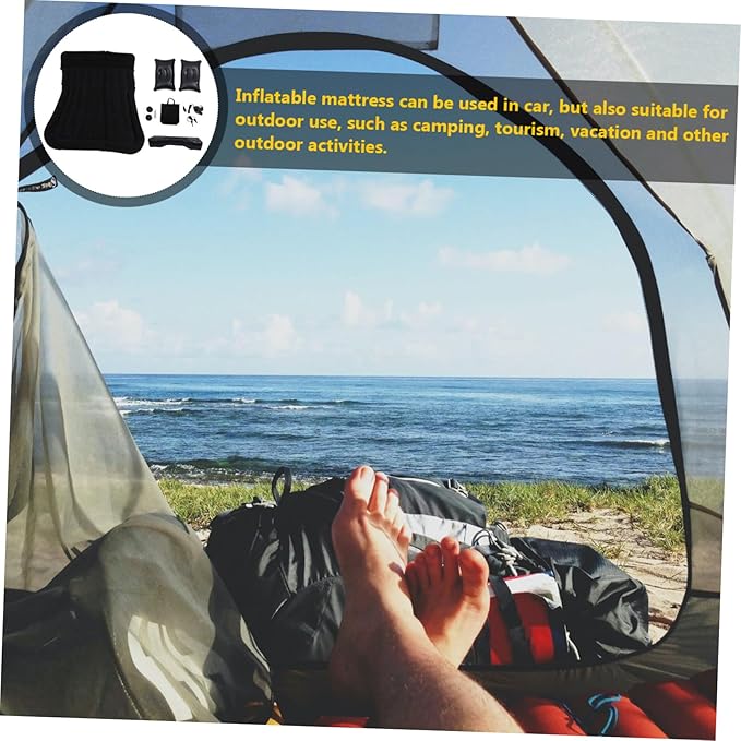 GALPADA 1Set Portable Inflatable Car Mattress Versatile Air Mattress for Travel SUV Backseat Outdoor Camping Durable Design with Comfortable Support for Sleep