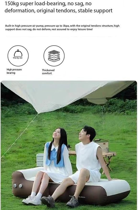 Outdoor Inflatable SofaInflation and Deflation Thickened Sleep Bed Portable Inflatable Sofa Outdoor Camping Camping Mattress