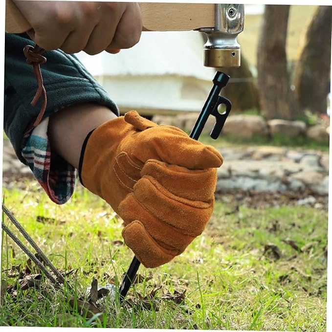GALPADA 1Set Heavy Duty Tent Stakes Camping Pegs with Carry Bag Ground Fixing Stakes for Durable Outdoor Use for Hiking Camping and Events