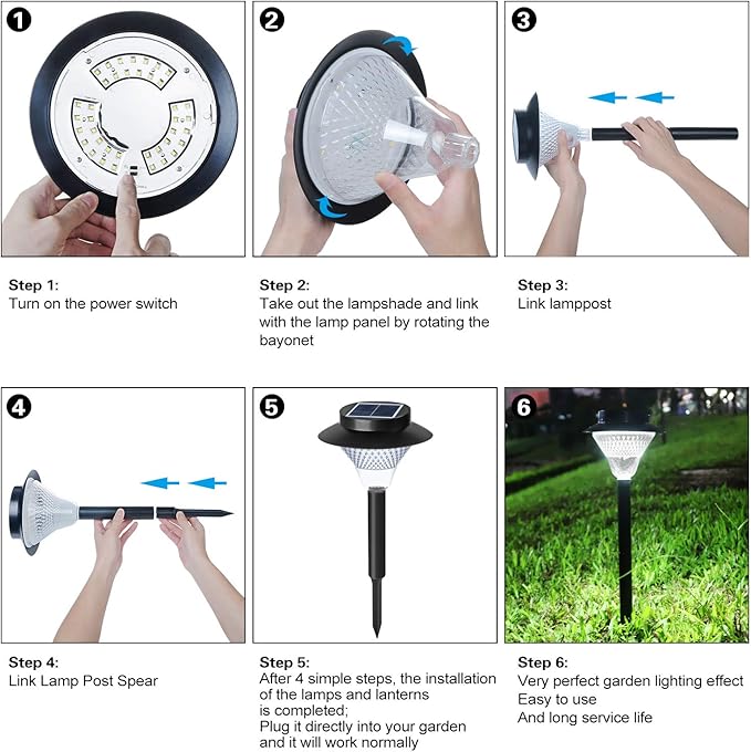 39LED Solar Pathway Lights Outdoor 2 Pack Upgraded Solar Outdoor Lights Super Bright Up to 12 Hrs IP65 Waterproof Solar Garden Lights Outdoor Solar Lights for Yard Landscape Path Walkway